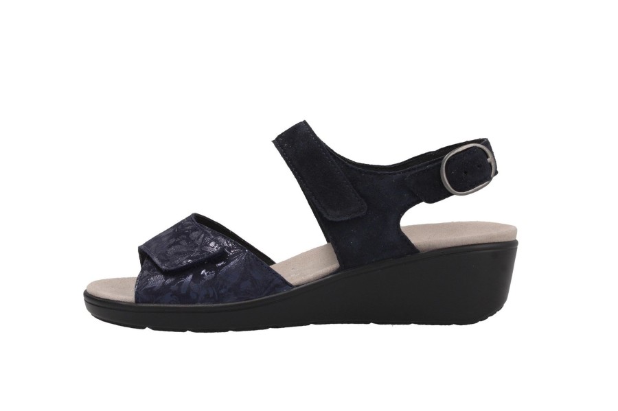 Sandalen Und Sandaletten Carl Semler Schuhfabrik GmbH u0026 Co. KG | Ramona – Midnightblue – Sandalette