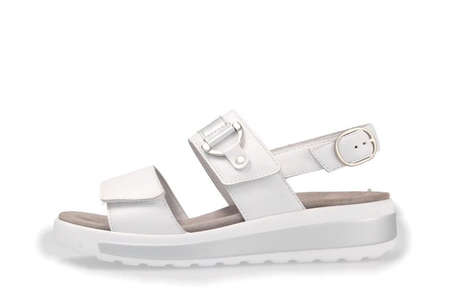 Sandalen Und Sandaletten Carl Semler Schuhfabrik GmbH u0026 Co. KG | Hanna – Weiss/Silber – Sandalette